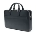 Serapian grained leather briefcase - Blue