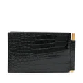 TOM FORD crocodile-embossed leather wallet - Black