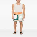 Casablanca Court abstract-print shorts - Orange