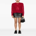 b+ab bow-embellished cable-knit jumper - Red