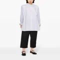 Yohji Yamamoto halo-stripe cotton shirt - Grey
