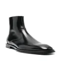 Alexander McQueen metal-trim leather boots - Black