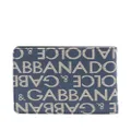 Dolce & Gabbana jacquard-logo wallet - Blue
