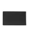 John Richmond logo-embossed leather wallet - Black