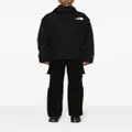 The North Face logo-embroidered hooded jacket - Black