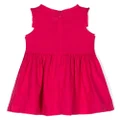 Petit Bateau ruffled-trim linen dress - Pink