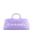 CHANEL Pre-Owned 1990 leather duffle bag - Purple