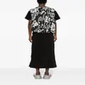sacai floral-print panelled blouse - Black