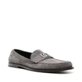 Dolce & Gabbana logo-plaque suede loafers - Grey