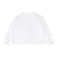 Petit Bateau logo-embroidered cotton shirt - White