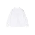 Petit Bateau logo-embroidered cotton shirt - White