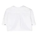 Petit Bateau logo-embroidered piqué shirt - White
