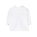 Petit Bateau logo-embroidered piqué shirt - White