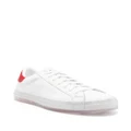 Kiton logo-print leather sneakers - White