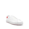 Kiton logo-print leather sneakers - White