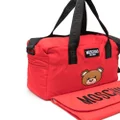 Moschino Kids Teddy Bear-print changing bag - Red