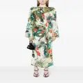 Roberto Cavalli jungle-print wrap dress - Multicolour