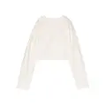 Liu Jo Kids cropped faux-leather jacket - White