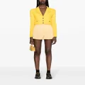 Alessandra Rich cropped bouclé blazer - Yellow