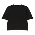 Lacoste appliqué-logo cotton T-shirt - Black