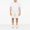 Brunello Cucinelli mid-rise cotton track shorts - Neutrals