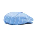 Colorichiari pinstripe chambray hat - Blue