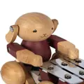 Konges Sløjd wooden pull-along musical bunny - Neutrals