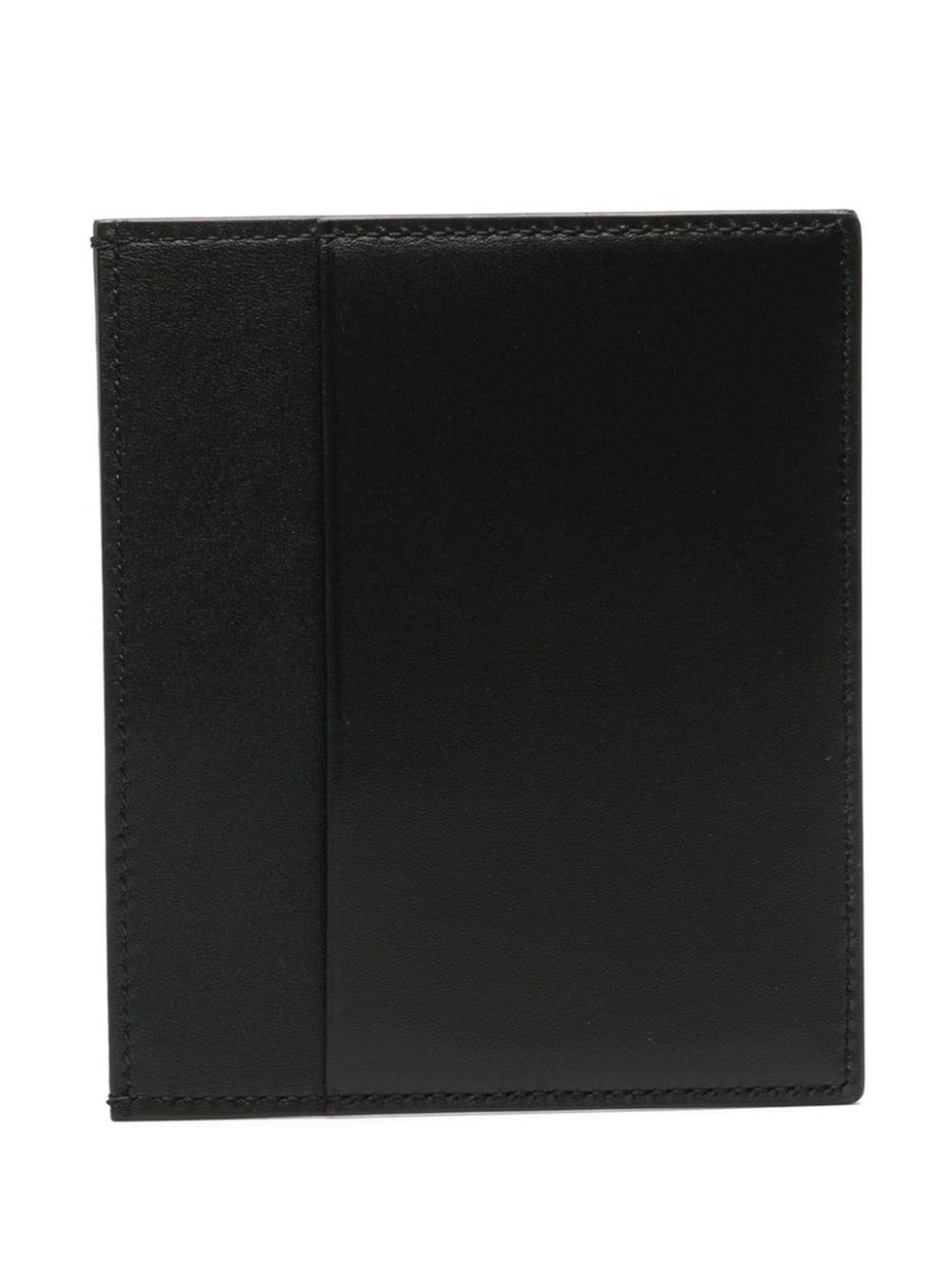 Jil Sander leather vertical cardholder - Black