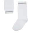 Brunello Cucinelli monili-bead ribbed-knit socks - White