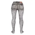 Diesel jeans-print tights - Grey