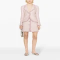 Giambattista Valli frayed-edge tweed jacket - Pink