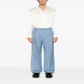 Lanvin wide-leg wool trousers - Blue