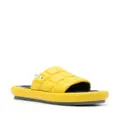 Premiata quilted leather slides - Yellow