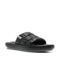 Premiata quilted leather sandals - Black