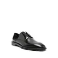 Alexander McQueen logo-plaque leather derby shoes - Black