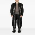 Rick Owens classic-collar leather jacket - Black