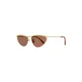 Lanvin twist-detailing cat-eye sunglasses - Gold