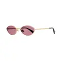 Lanvin oval-frame sunglasses - Gold