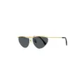 Lanvin twist-detaling cat-eye sunglasses - Gold