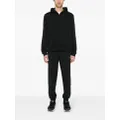 Calvin Klein rubberised-logo hoodie - Black