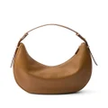 Prada large Arqué leather shoulder bag - Brown