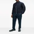 BOSS diamond-quilted bomber jacket - Blue