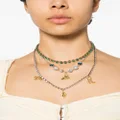 Marni gem-embellished layered necklace - Silver