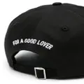Dsquared2 slogan-embroidered baseball cap - Black