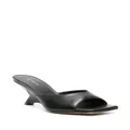 Vic Matie sculpted-heel leather mules - Black