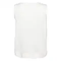 Issey Miyake round-neck cotton tank top - White