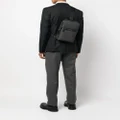 Michael Kors monogram-print leather backpack - Black