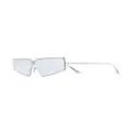 Balenciaga Eyewear Shield 2.0 rectangle-frame sunglasses - Silver