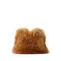 Burberry B Frame faux-fur bag - Brown