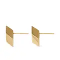 Burberry Hollow silver stud earrings - Gold